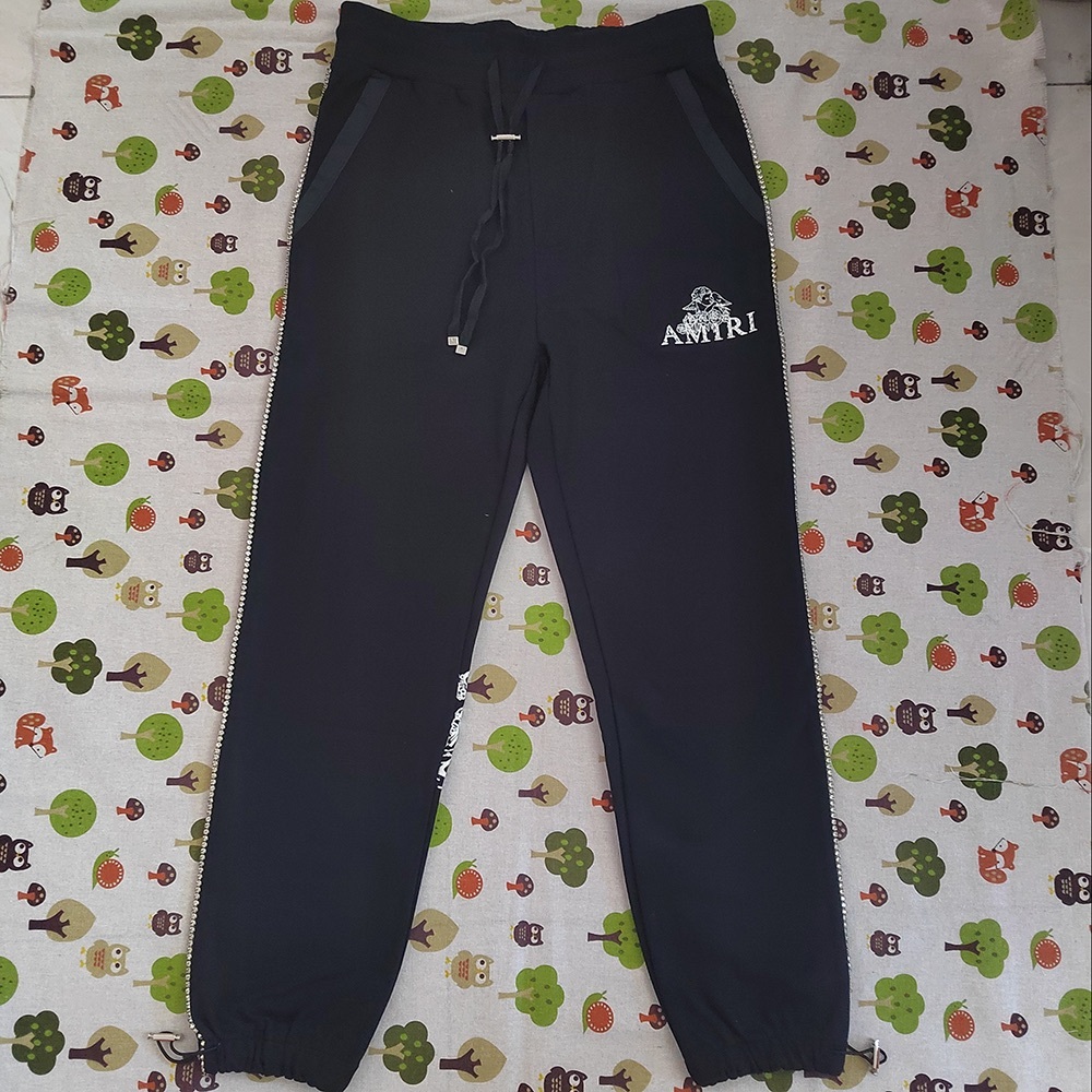 AMIRI Cherub Cupid Black Sweatpants